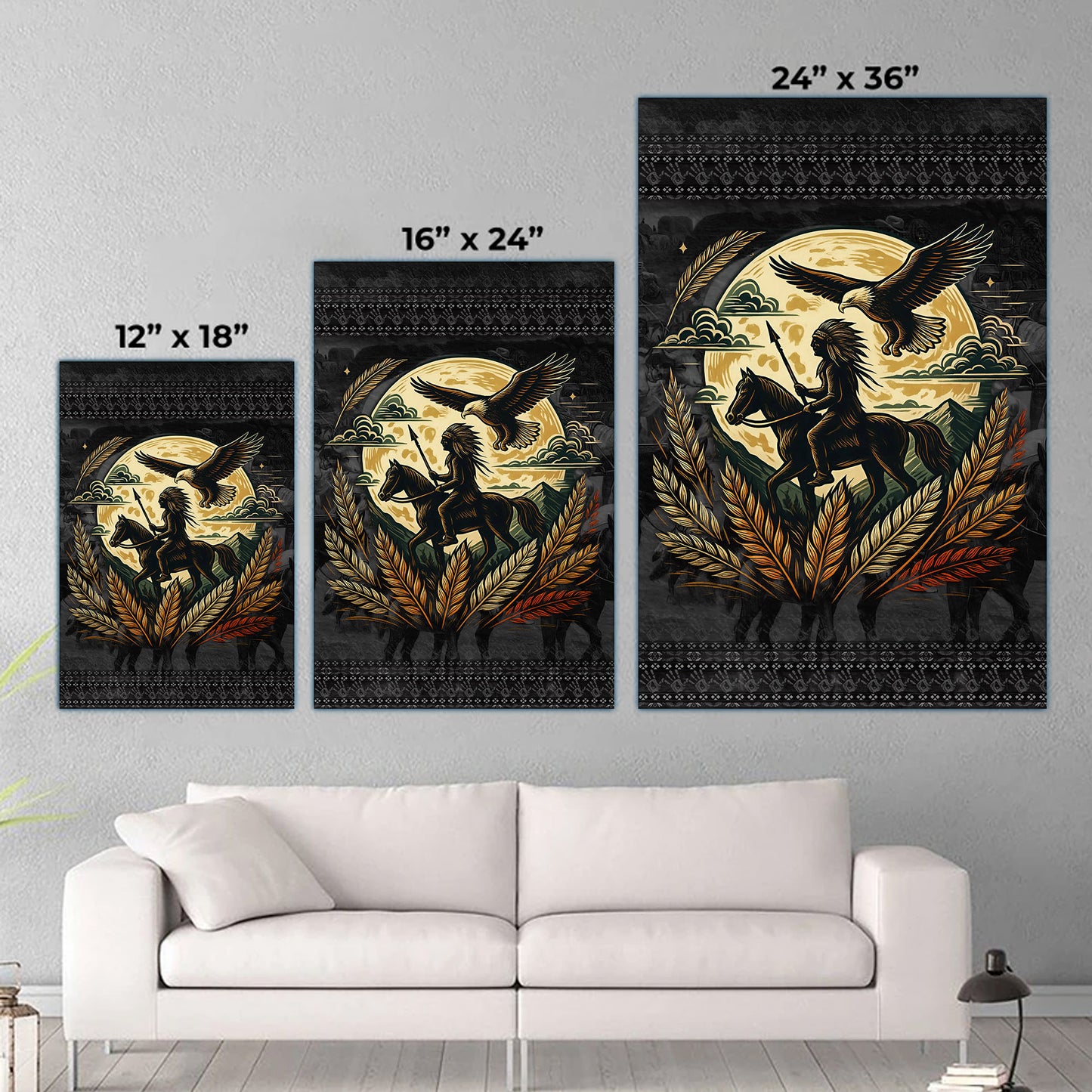 Trail Of Tears - Native American Chief Ride Horse Poster/Canvas