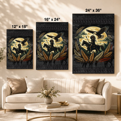 Trail Of Tears - Native American Chief Ride Horse Poster/Canvas