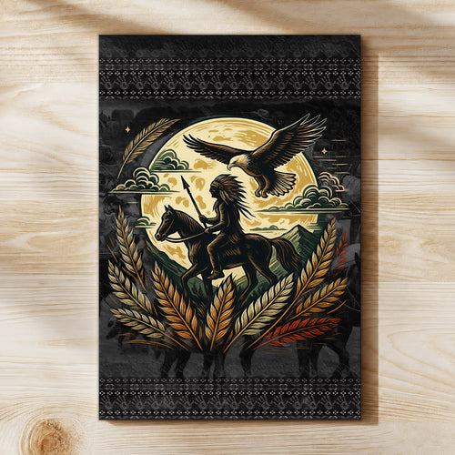 Trail Of Tears - Native American Chief Ride Horse Poster/Canvas