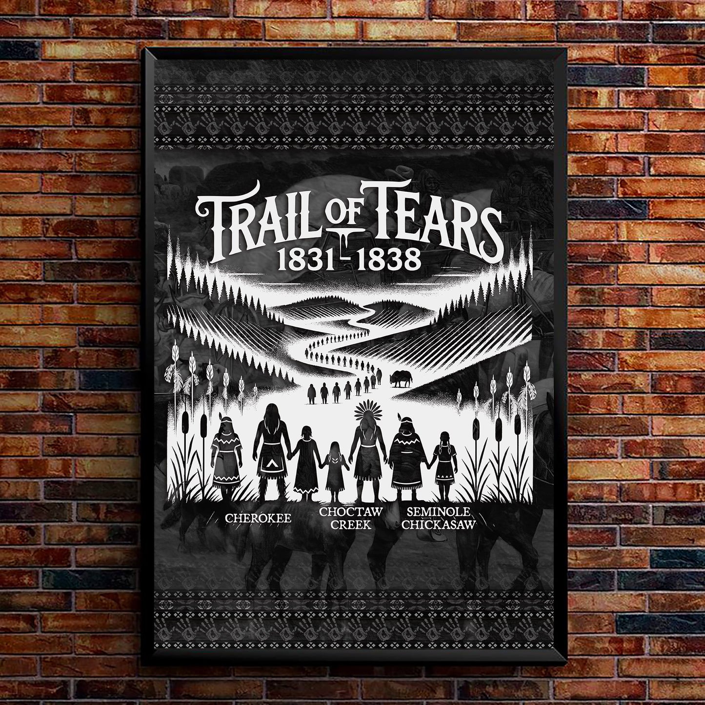 Trail Of Tears - Native Land 1831-1838 Poster/Canvas