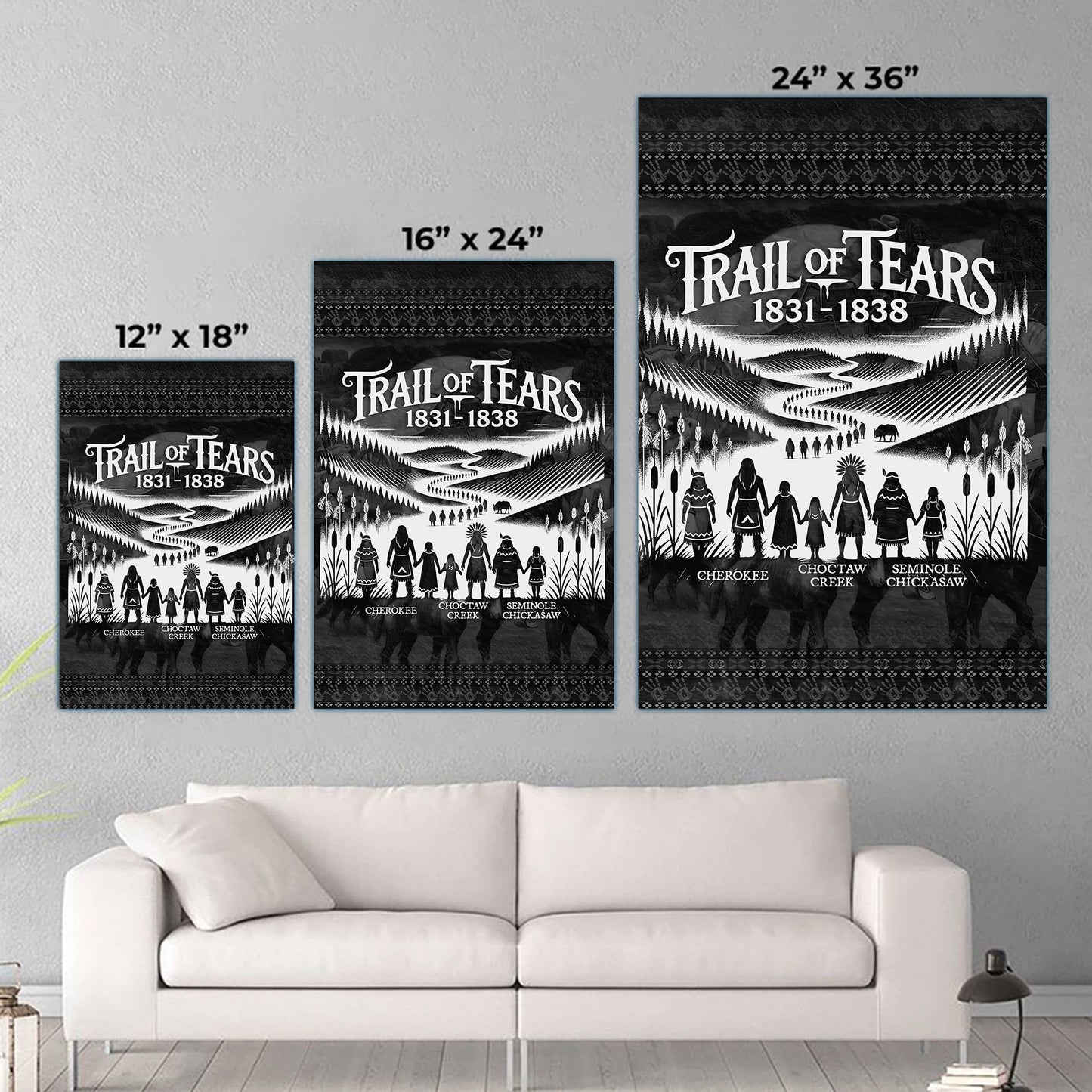 Trail Of Tears - Native Land 1831-1838 Poster/Canvas
