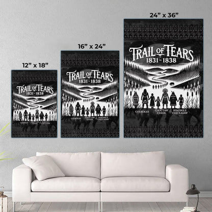 Trail Of Tears - Native Land 1831-1838 Poster/Canvas