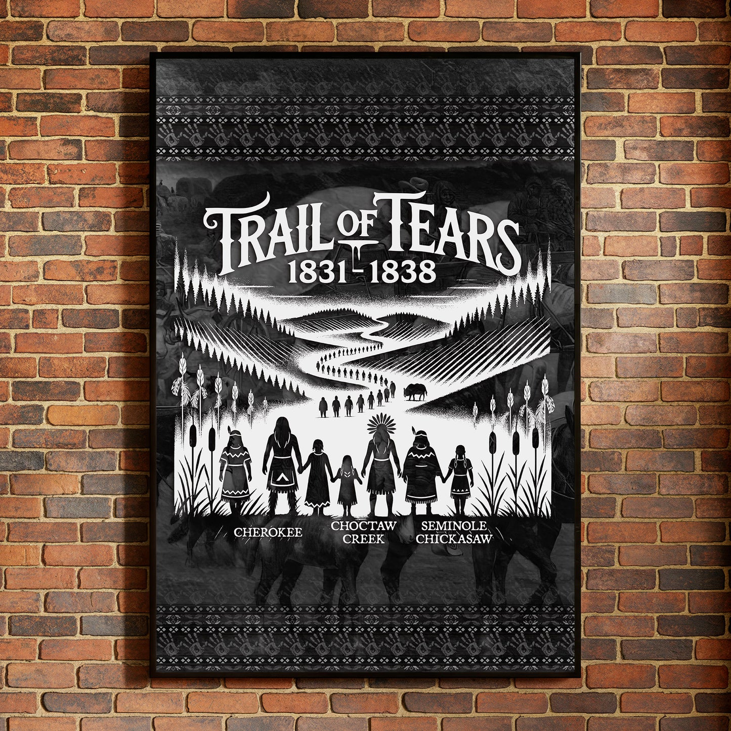 Trail Of Tears - Native Land 1831-1838 Poster/Canvas