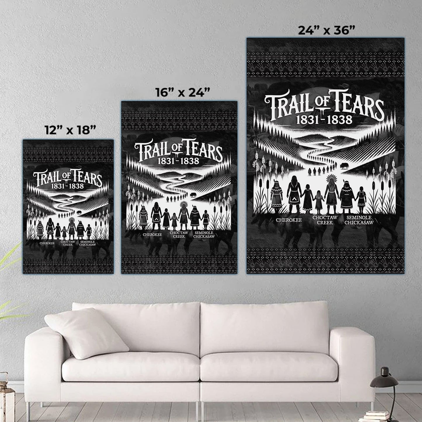 Trail Of Tears - Native Land 1831-1838 Poster/Canvas