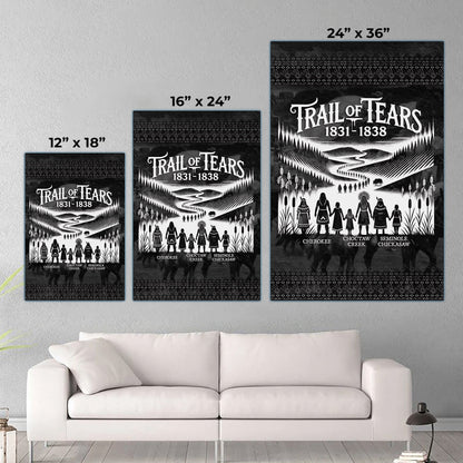 Trail Of Tears - Native Land 1831-1838 Poster/Canvas