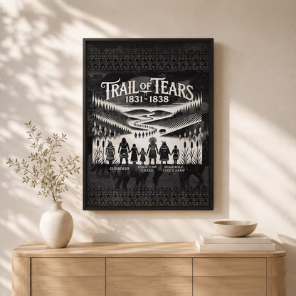 Trail Of Tears - Native Land 1831-1838 Poster/Canvas