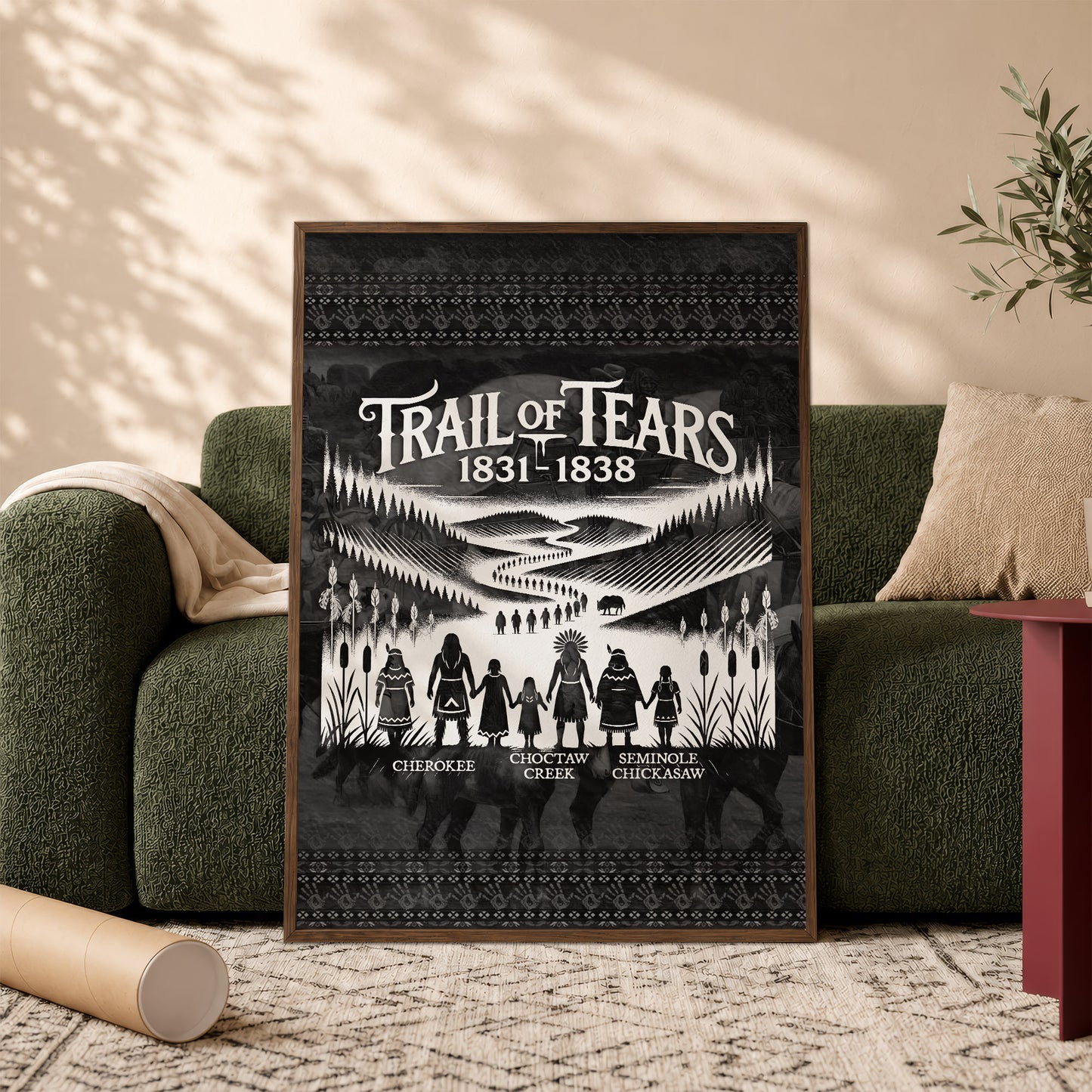 Trail Of Tears - Native Land 1831-1838 Poster/Canvas