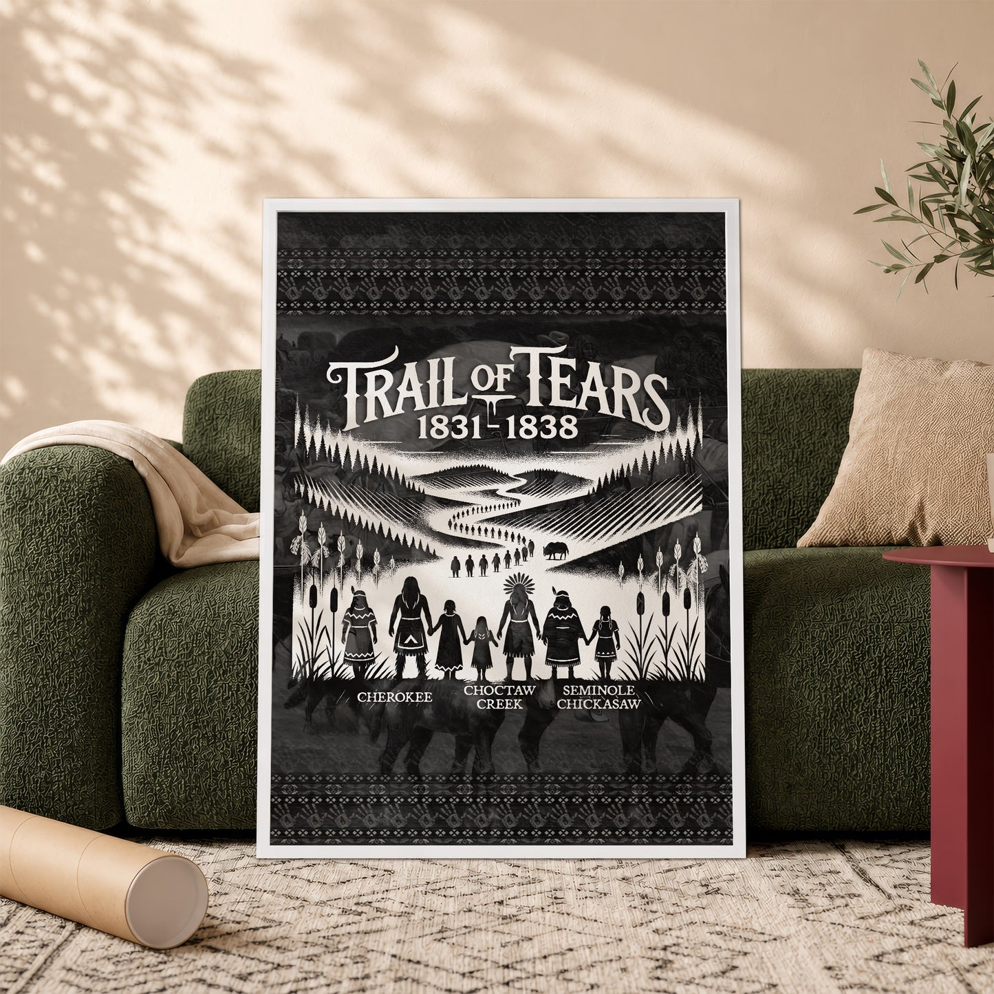 Trail Of Tears - Native Land 1831-1838 Poster/Canvas