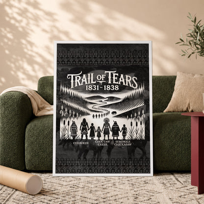 Trail Of Tears - Native Land 1831-1838 Poster/Canvas