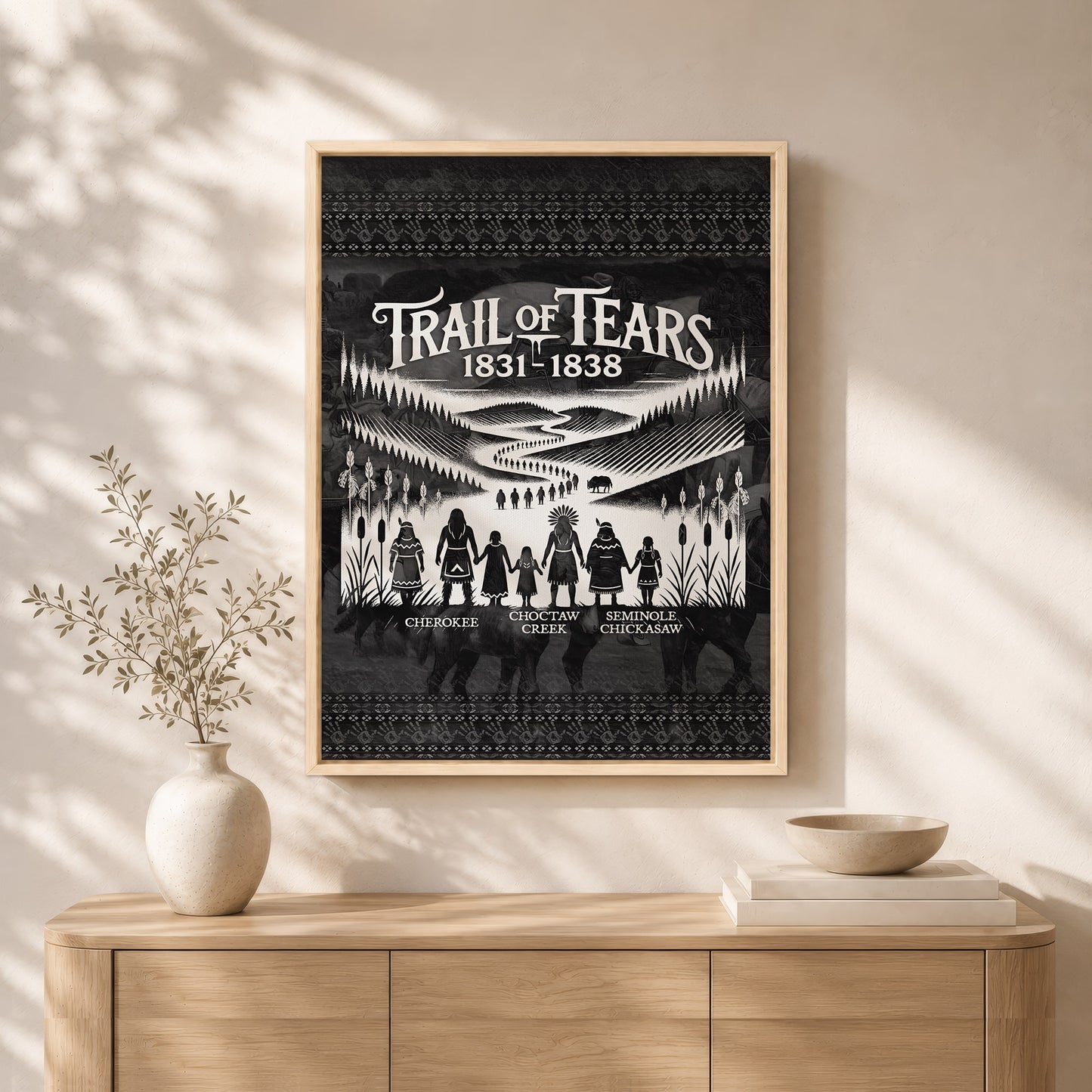 Trail Of Tears - Native Land 1831-1838 Poster/Canvas