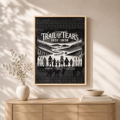 Trail Of Tears - Native Land 1831-1838 Poster/Canvas