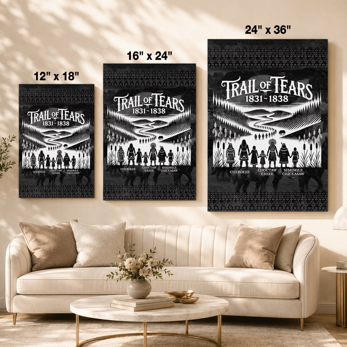 Trail Of Tears - Native Land 1831-1838 Poster/Canvas
