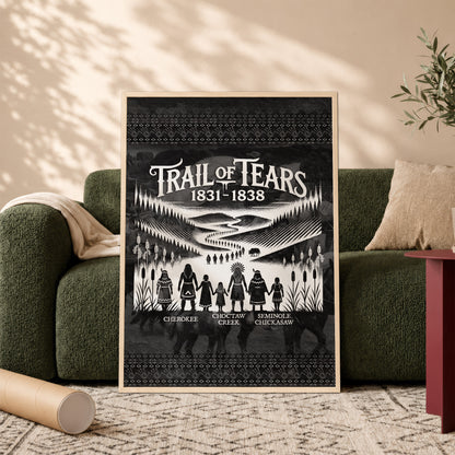 Trail Of Tears - Native Land 1831-1838 Poster/Canvas
