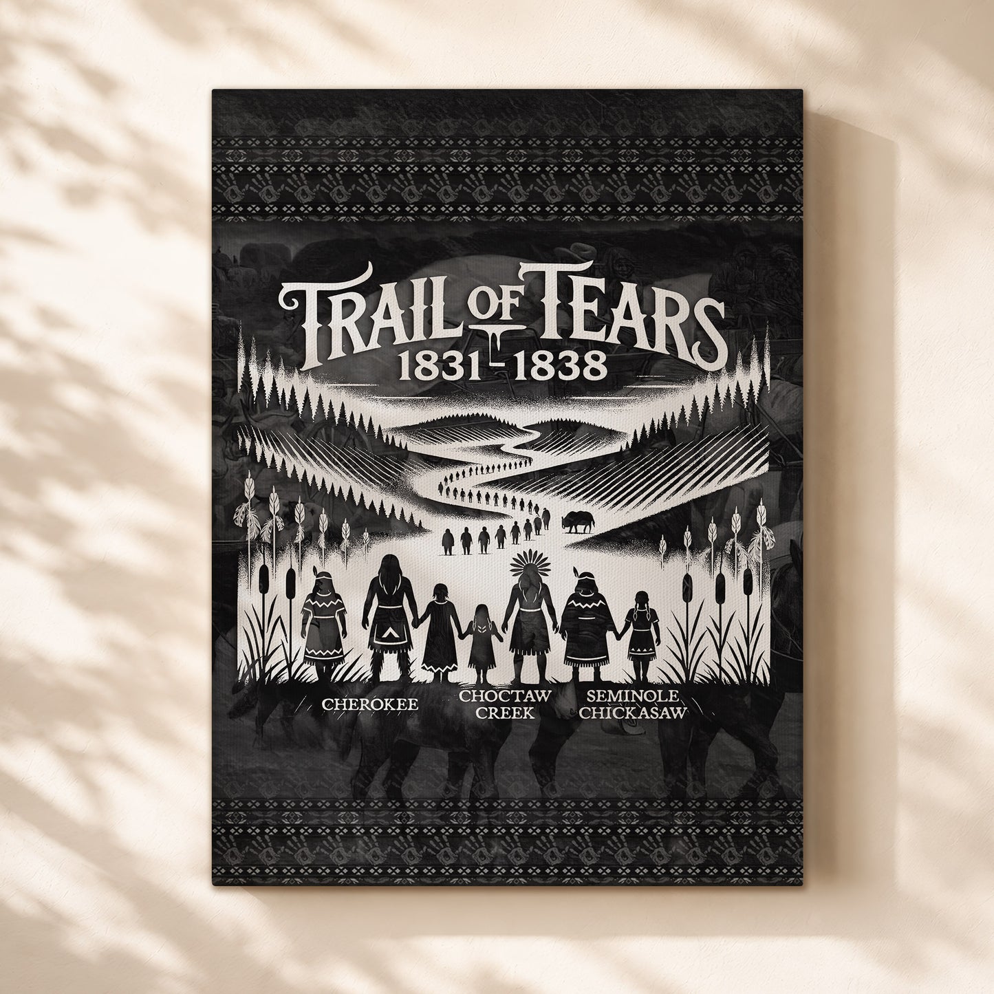 Trail Of Tears - Native Land 1831-1838 Poster/Canvas