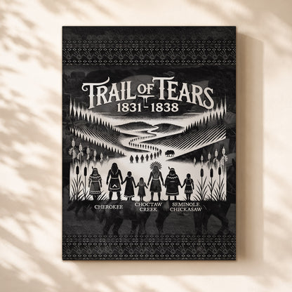 Trail Of Tears - Native Land 1831-1838 Poster/Canvas