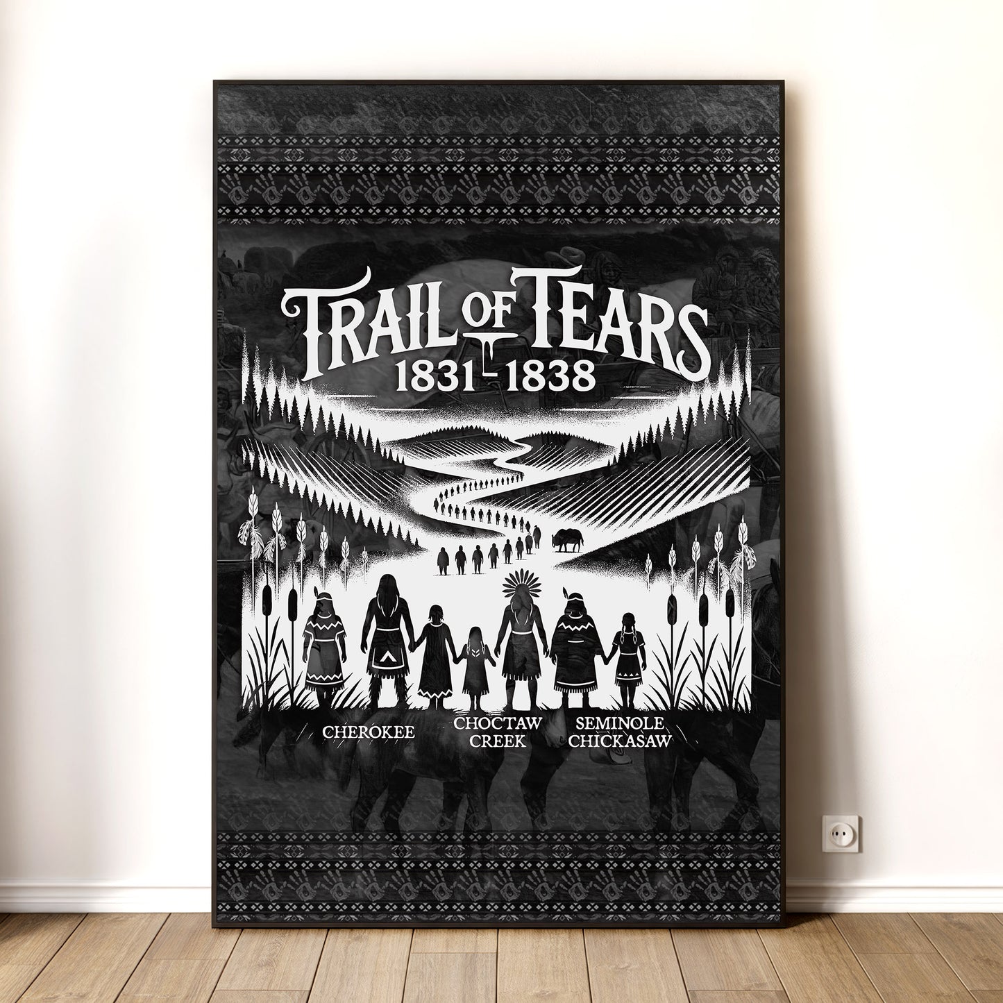 Trail Of Tears - Native Land 1831-1838 Poster/Canvas
