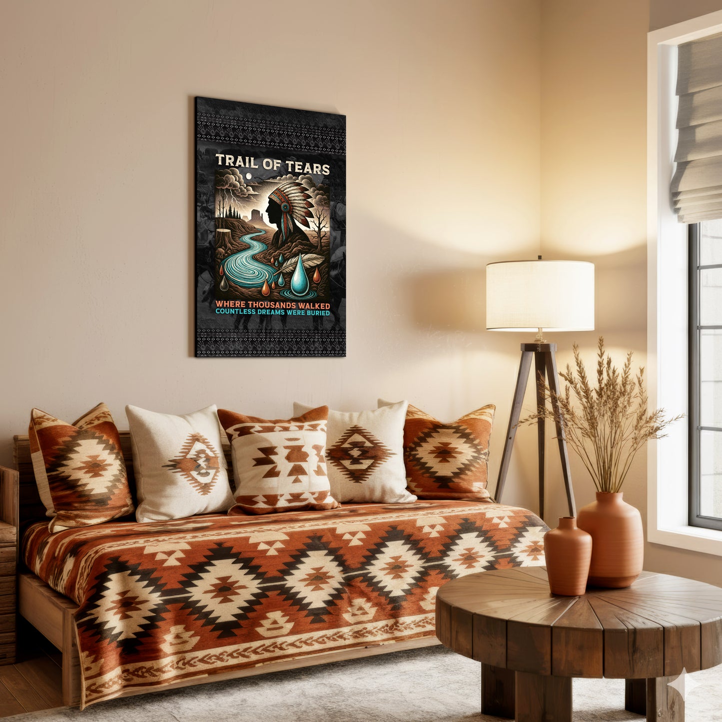 Trail Of Tears - Where Thousands Walked Countless Dreams Were Buried Poster/Canvas