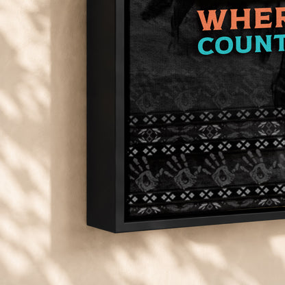 Trail Of Tears - Where Thousands Walked Countless Dreams Were Buried Poster/Canvas