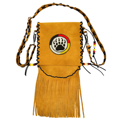 [Sale Off 50%] MMIW Handmade Leather Beaded Bag