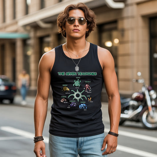 The Seven Sacred Laws Indigenous Value Culture Unisex Tank Top