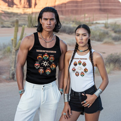 The Seven Sacred Laws Animal Symbols Indigenous Unisex Tank Top