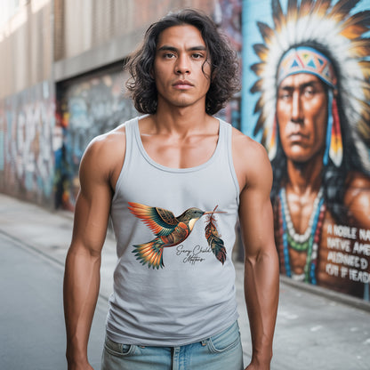 Every Child Matters Hummingbird Feather Native American Unisex Tank Top