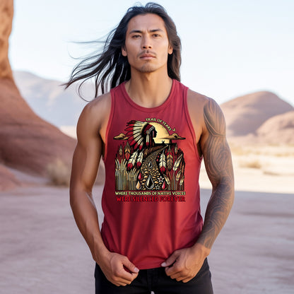 Trail Of Tears - Where Thousands Of Native Chief Unisex Tank Top