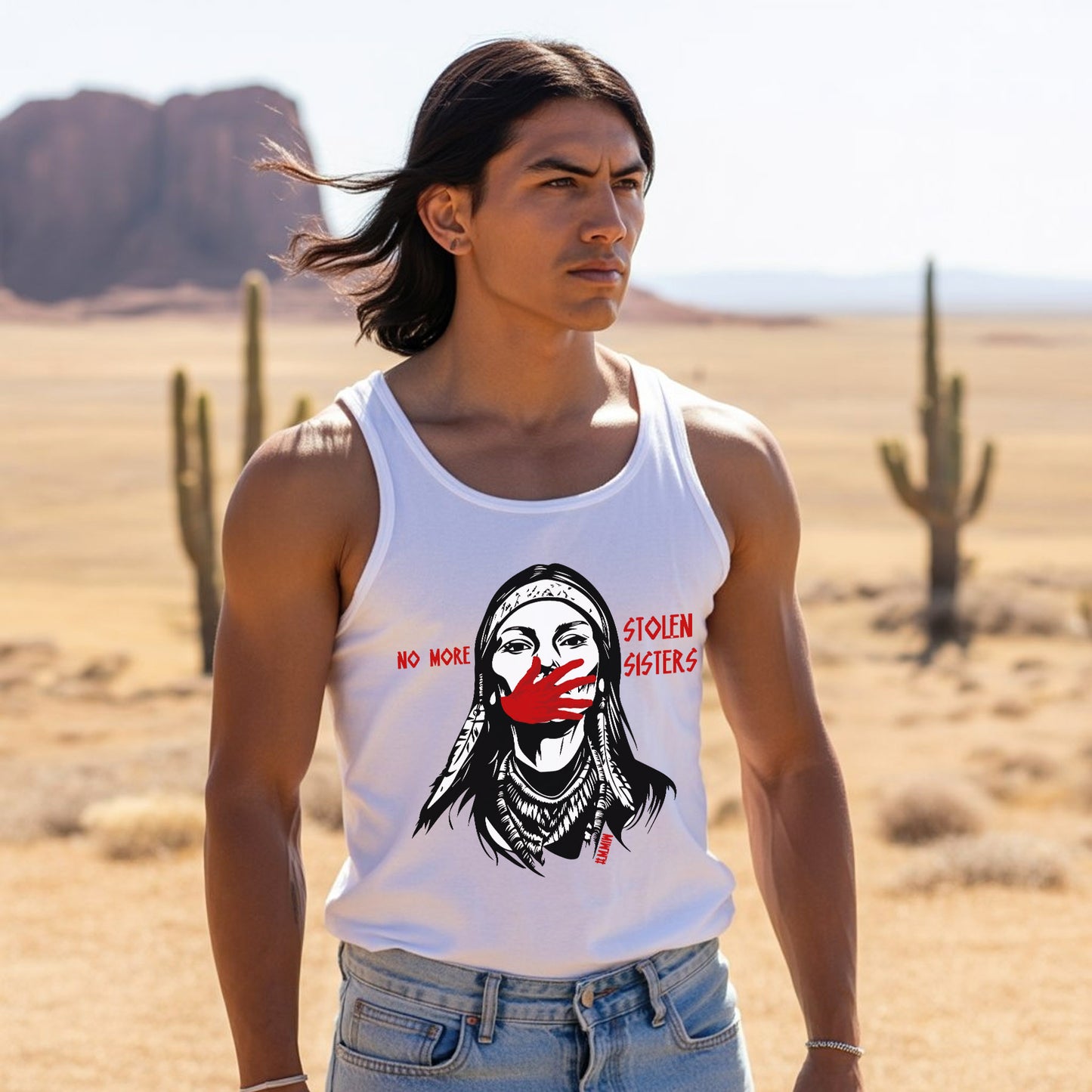 No More Stolen Sisters Native American Unisex Tank Top