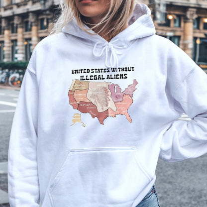 Native Tribes Map of America - Without Illegal Aliens Unisex T-Shirt/T-Shirt V-Neck/Hoodie/Sweatshirt