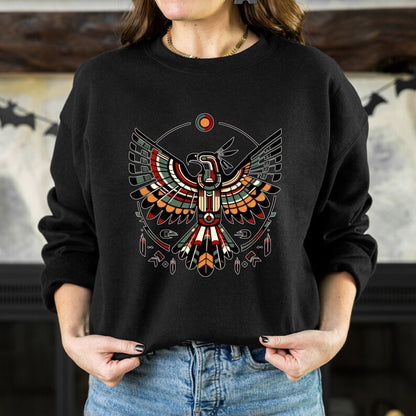 Sacred Thunderbird Spirit -Inspired Geometric Design Unisex T-Shirt/T-Shirt V-Neck/Hoodie/Sweatshirt