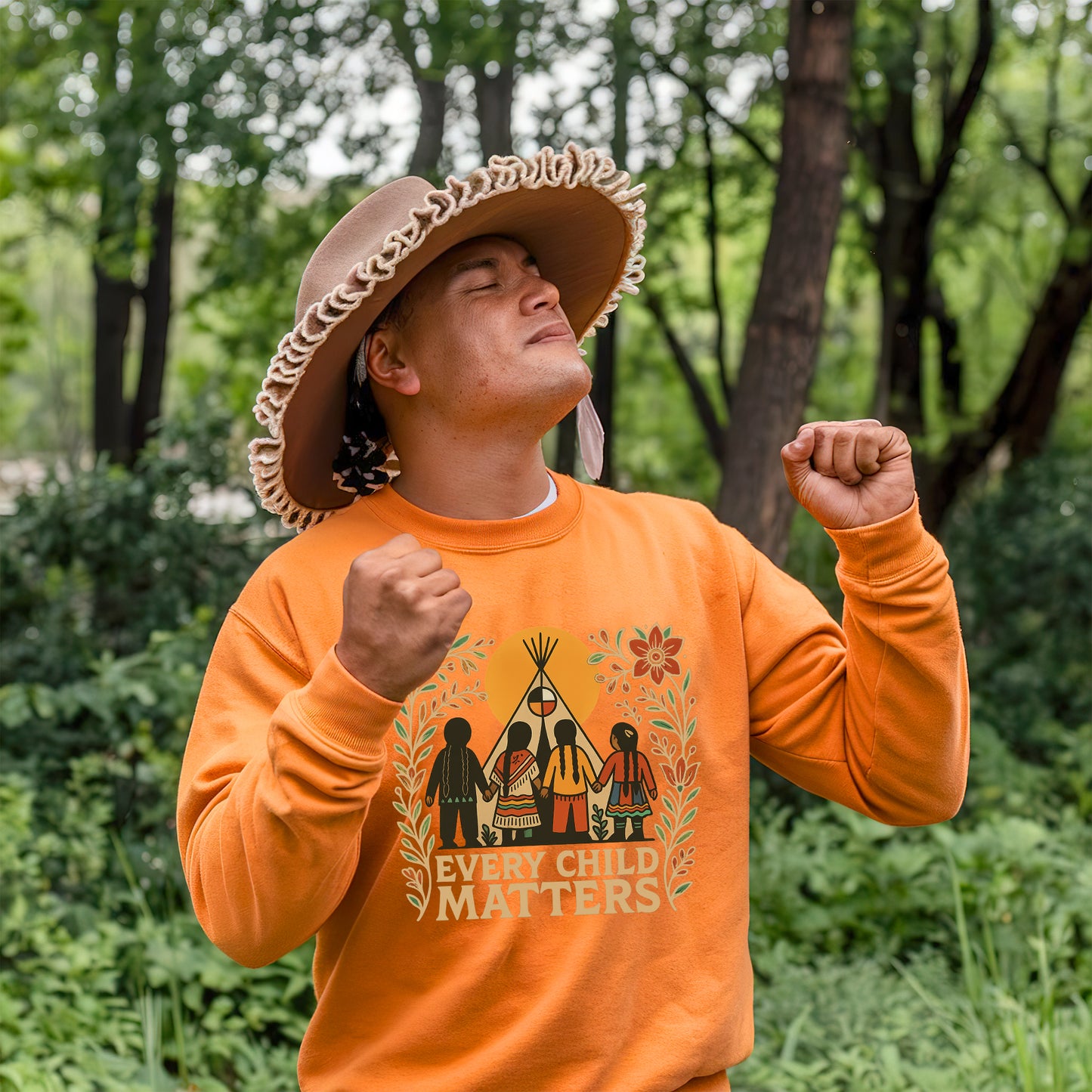 Every Child Matters - Teepee & Children Orange Shirt Day Unisex T-Shirt/Hoodie/Sweatshirt