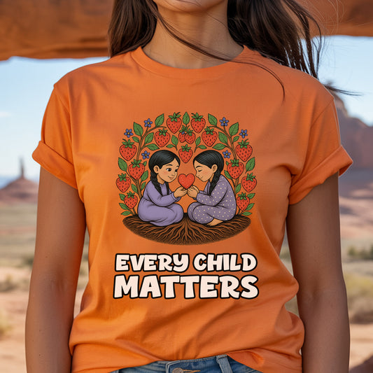 Every Child Matters - Strawberry Sisters Orange Shirt Day Unisex T-Shirt/Hoodie/Sweatshirt