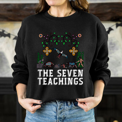 The Seven Teachings - Indigenous Animal Symbols Unisex T-Shirt/T-Shirt V-Neck/Hoodie/Sweatshirt