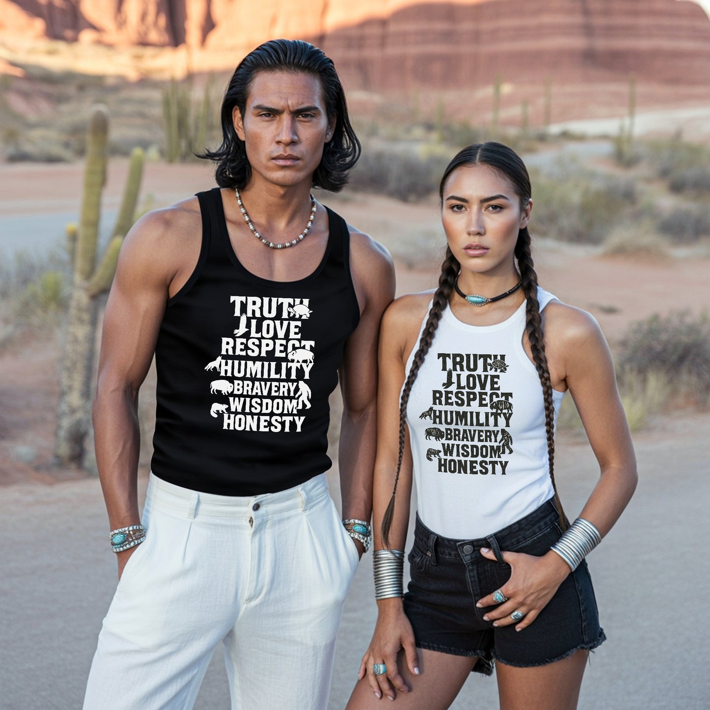 Seven Teachings Animals Graphic Unisex Tank Top