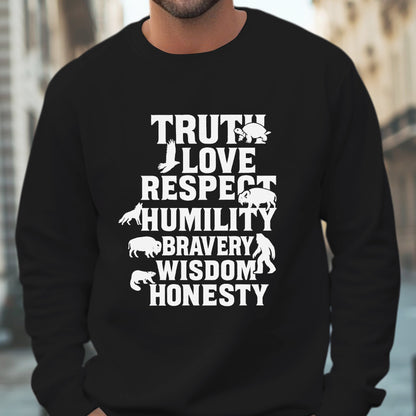 Seven Teachings Animals Graphic Unisex T-Shirt/T-Shirt V-Neck/Hoodie/Sweatshirt