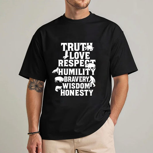 Seven Teachings Animals Graphic Unisex T-Shirt/T-Shirt V-Neck/Hoodie/Sweatshirt