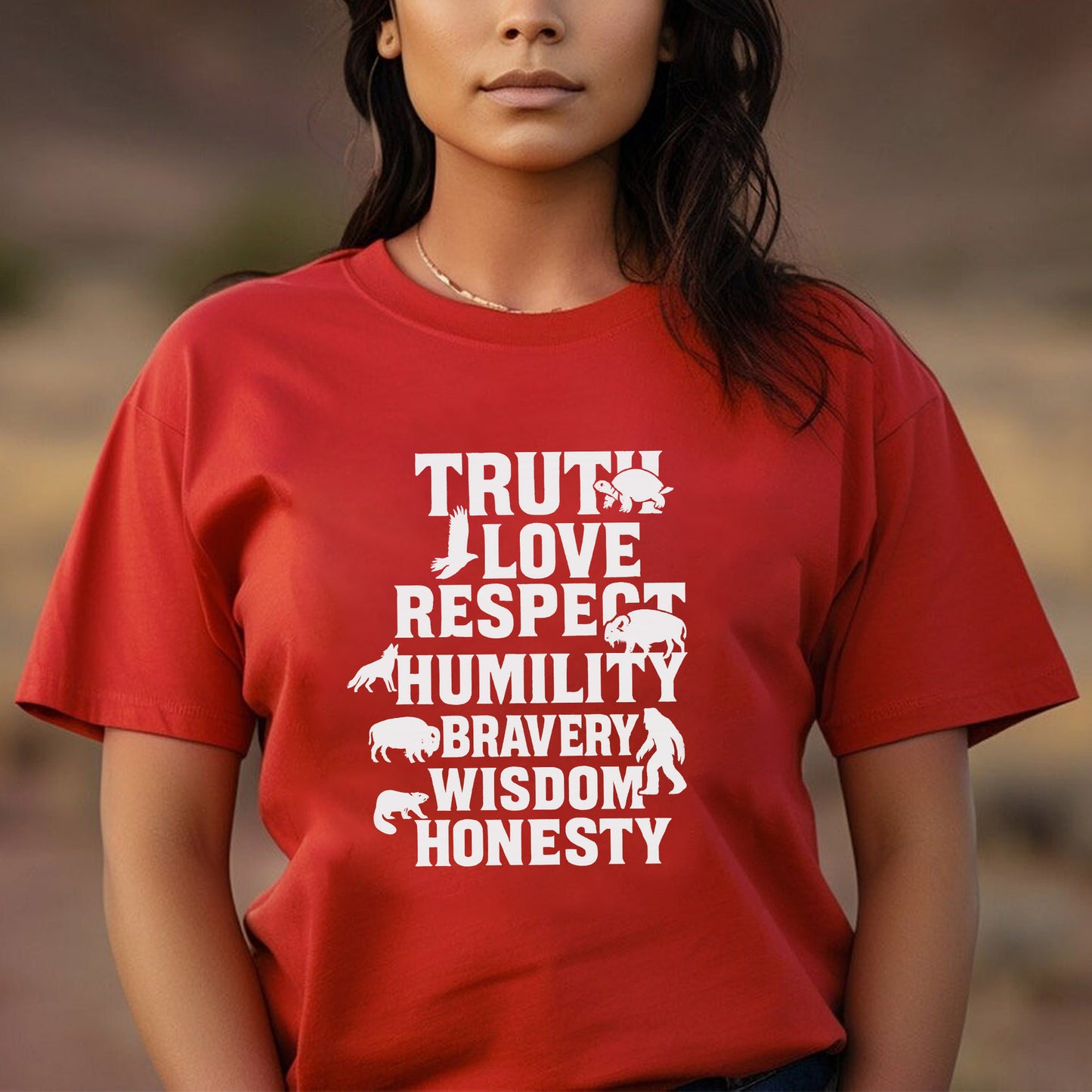 Seven Teachings Animals Graphic Unisex T-Shirt/T-Shirt V-Neck/Hoodie/Sweatshirt