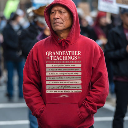Grandfather Teachings - 7 Guiding Principles Unisex T-Shirt/T-Shirt V-Neck/Hoodie/Sweatshirt