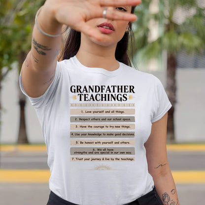 Grandfather Teachings - 7 Guiding Principles Unisex T-Shirt/T-Shirt V-Neck/Hoodie/Sweatshirt
