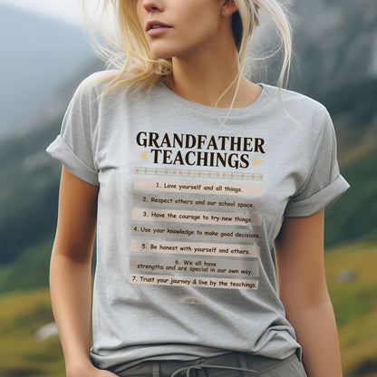 Grandfather Teachings - 7 Guiding Principles Unisex T-Shirt/T-Shirt V-Neck/Hoodie/Sweatshirt
