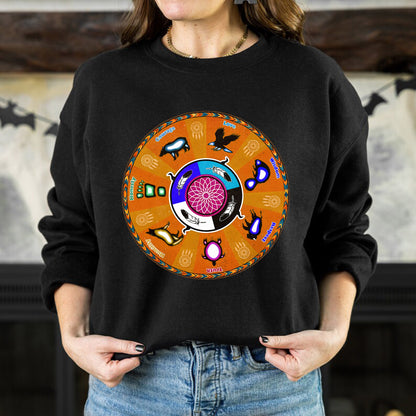 The Seven Grandfather Teachings - Medicine Wheel Graphic Unisex T-Shirt/T-Shirt V-Neck/Hoodie/Sweatshirt