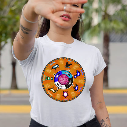 The Seven Grandfather Teachings - Medicine Wheel Graphic Unisex T-Shirt/T-Shirt V-Neck/Hoodie/Sweatshirt
