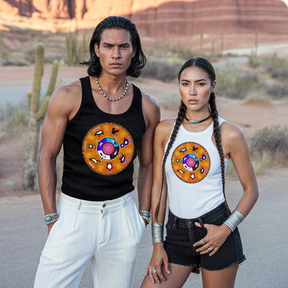 The Seven Grandfather Teachings - Medicine Wheel Graphic Unisex Tank Top