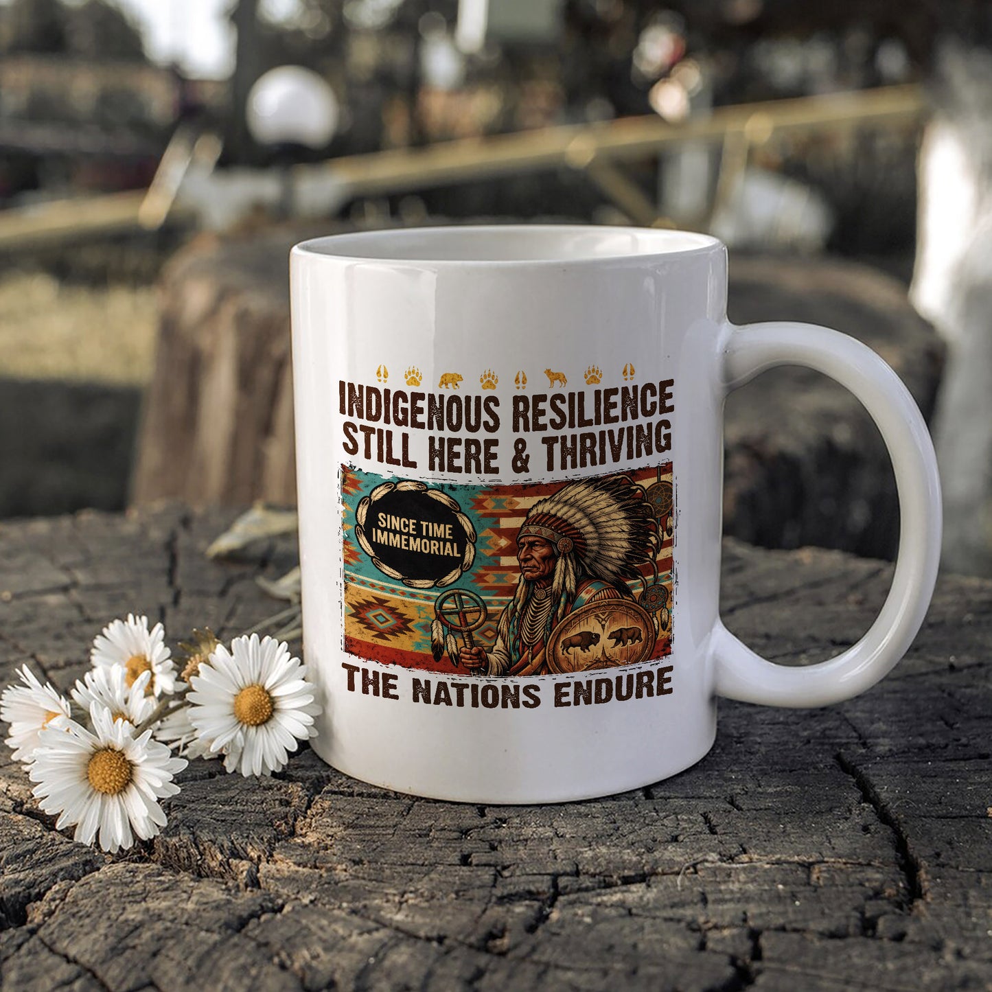Indigenous Resilience Still Here & Thriving Ceramic Coffee Mug