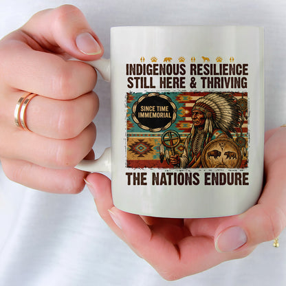 Indigenous Resilience Still Here & Thriving Ceramic Coffee Mug