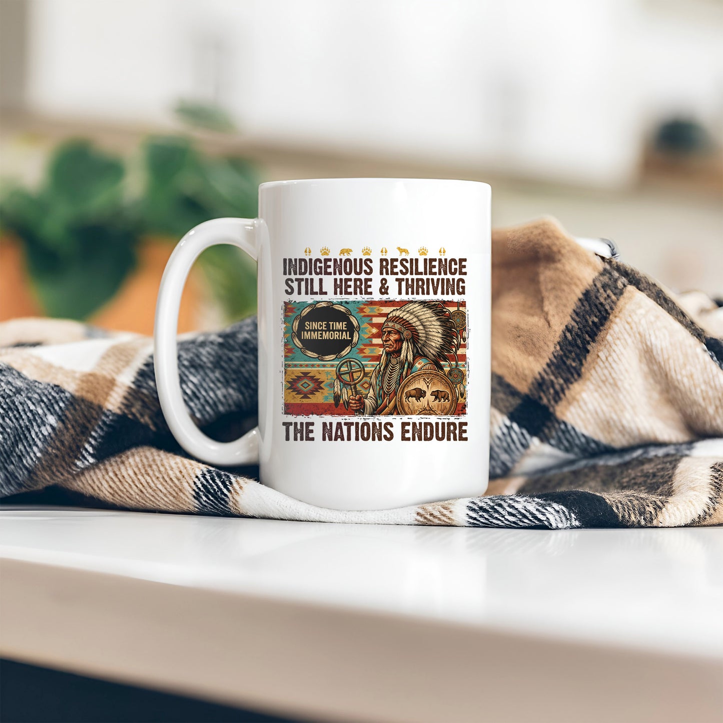 Indigenous Resilience Still Here & Thriving Ceramic Coffee Mug