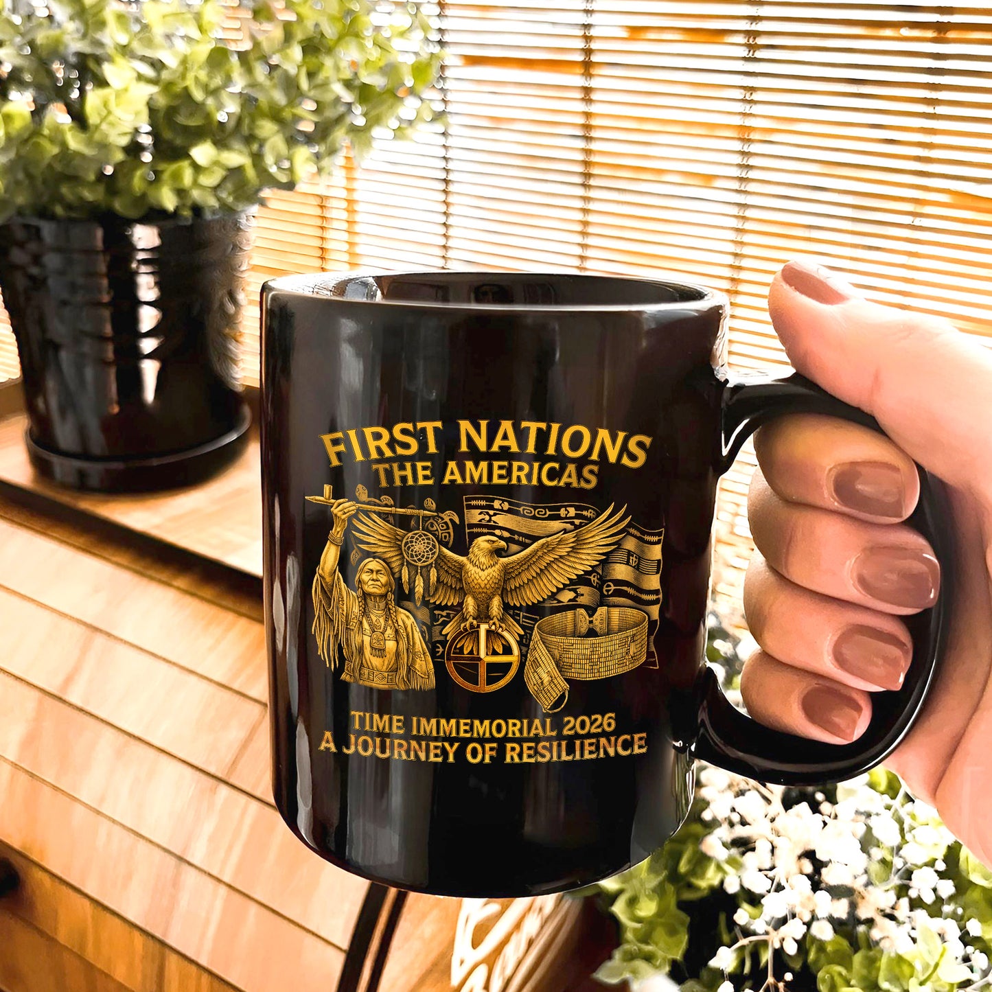 First Nations The Americas - Indigenous Resilience Ceramic Coffee Mug