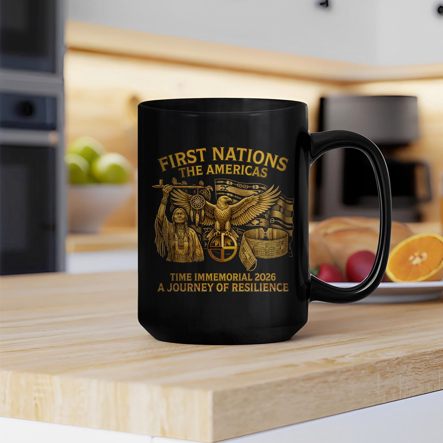 First Nations The Americas - Indigenous Resilience Ceramic Coffee Mug