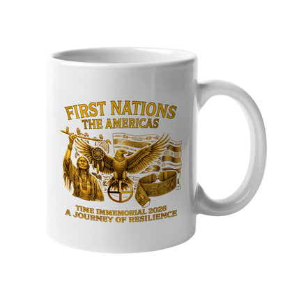 First Nations The Americas - Indigenous Resilience Ceramic Coffee Mug