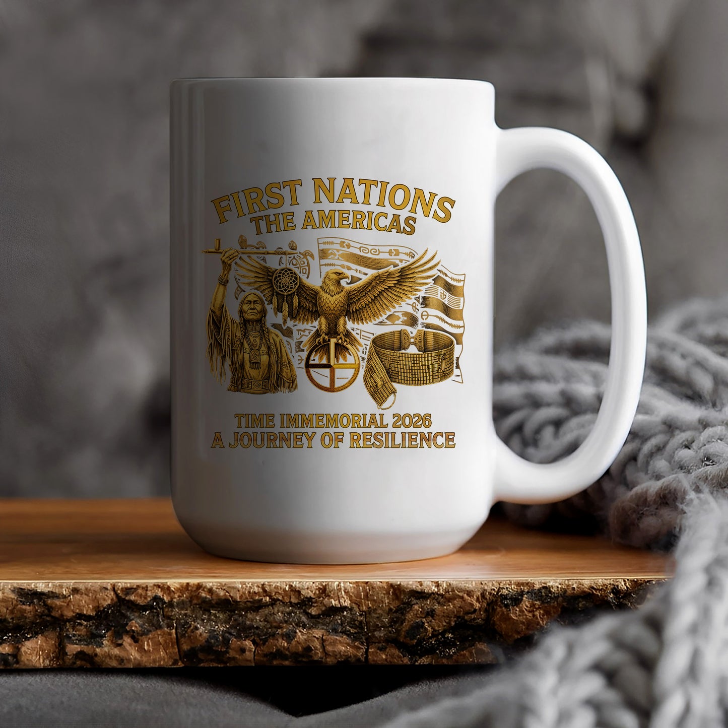 First Nations The Americas - Indigenous Resilience Ceramic Coffee Mug